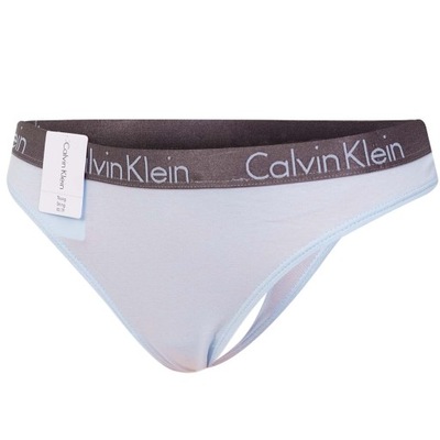 CALVIN KLEIN MAJTKI DAMSKIE STRINGI 1P BLUE r.S