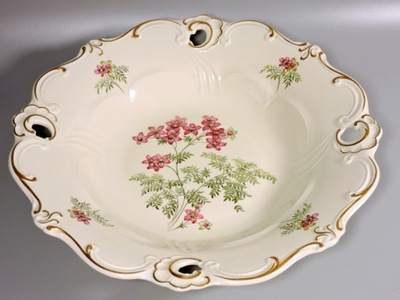 Patera porcelana ecru ażur barok Weimar Ilse