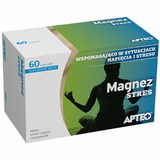 MAGNEZ STRES napięcie nerwowe i stres 60 kaps. !