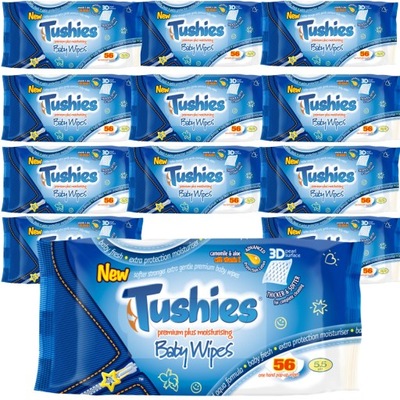 Tushies Premium chusteczki nawilżane 56szt