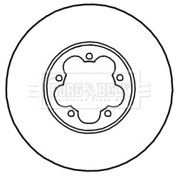 BORG & BECK BBD5341 ДИСК ТОРМОЗНОЙ ПЕРЕД