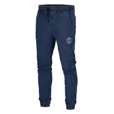 SPODNIE DUDEK P56 PALĘ JOGGERY JEANS NAVY m.3 XL