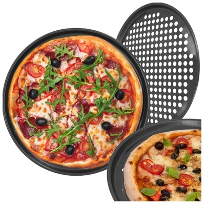 Plech na pizzu 32cm forma na pečenie strúhaný na pizzu podnos nepriľnavý