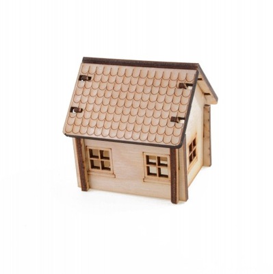 Mini domek las w słoiku,szkle