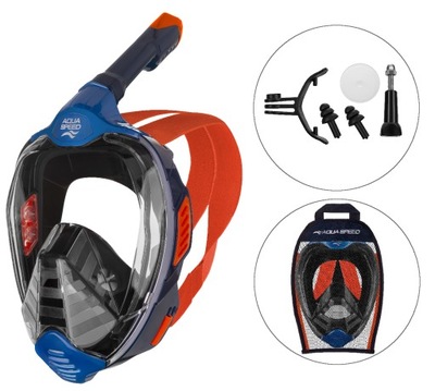 Maska do nurkowania pełnotwarzowa snorkelingu AQUA SPEED Veifa ZX 10