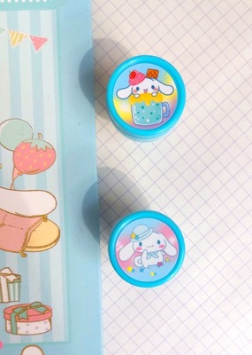 zestaw 2 stempli dla dzieci Sanrio Cinnamoroll Kawaii Hello Kitty