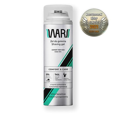 WARS EXPERT FOR MEN Żel do golenia Ultra Sensitive