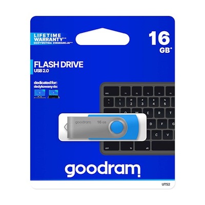 Goodram pendrive 16GB USB 2.0 Twister niebieski