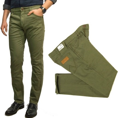 Wrangler Greensboro Green spodnie męskie W32 L34