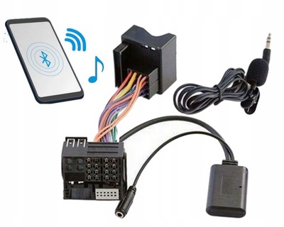 ADAPTERIS MODULIS BLUETOOTH AUX : AUDI SEAT SKODA VW 