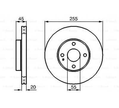 BOSCH ДИСК ТОРМОЗНОЙ MAZDA MX-5