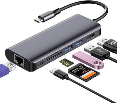 USB C-hubb 7 in 1 OUTLET