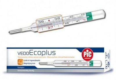 PIC VedoEco Plus Termometr szklany bezrtęciowy 1 sztuka