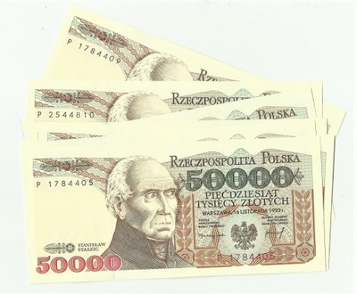 50000 złotych 1993 seria P stan UNC