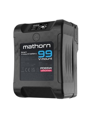 Mathorn MB-V99 Smart OLED V-mount V-LOCK 99Wh PD 65W