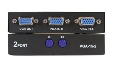 Switch obrazu VGA 2x1 Monitor rozdzielacz