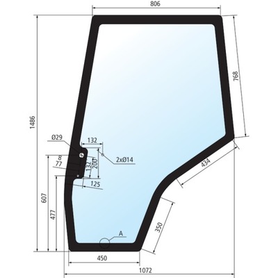 СТЕКЛО ДВЕРЬ ЛЕВАЯ 650815030 3907221M1 GRANIT