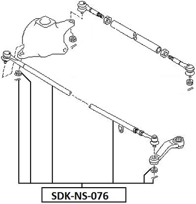 SKERSINIS VAIRO NISSAN PATROL Y61 00- VIDURINIS 