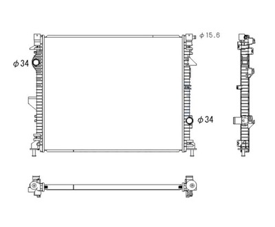 Радіатор ford edge 15- f2gz8005c фото №1