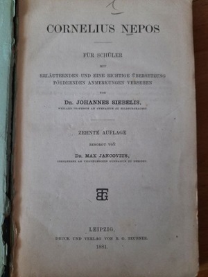 Cornelius Nepos mit Erlauterungen łacina