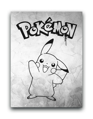 POKEMON - OBRAZ 80x60 cm plakat canvas