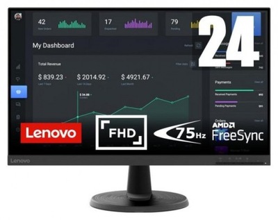 Monitor LED Lenovo D24-40 23,8 " 1920 x 1080 px VA