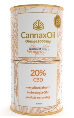 Olejek konopny CBD Cannax Oil Orange 20% CBD 10 ml