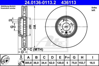 DISCO DE FRENADO 24.0136-0113.2  