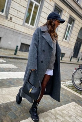 płaszcz oversize Zara XS 34