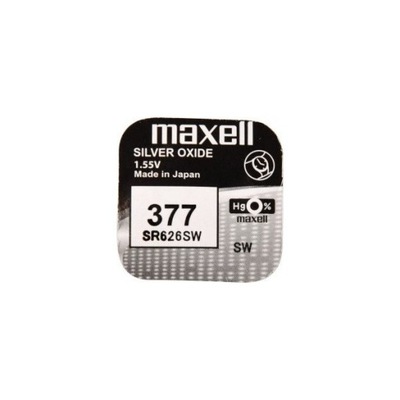 MAXELL Bateria zegarkowa 377 SR626SW AG4 1,55V x10