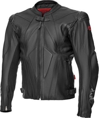 ADRENALINE KURTKA MOTOCYKLOWA SKÓRZANA Z PODPINKĄ SYMETRIC PPE BLACK XL