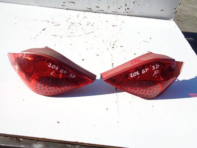 Лампа левый задняя peugeot 207 3d фото №1