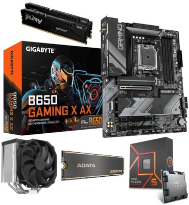 GIGABYTE B650 GAMING X AX RYZEN 5 7600X 16GB DDR5 5200 FORTIS 2TB PCIe