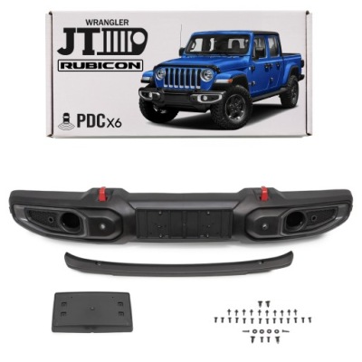Jeep gladiator jt 2018+ бампер передній пластиковий rubicon 6xpdc 6bu44rxfab фото №1