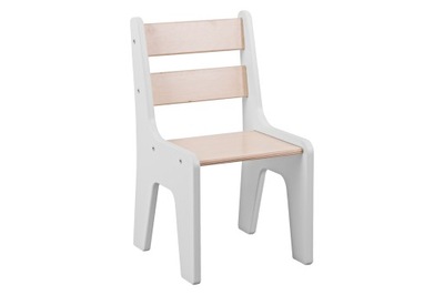 Krzesełko dla dziecka masywne białe