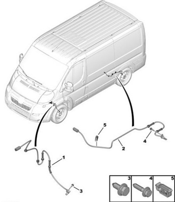 SENSOR ABS CITROEN JUMPER / PEUGEOT MALETERO ORIGINAL PSA  