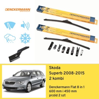 ESCOBILLAS PARTE DELANTERA DO SKODA SUPERB 2 UNIVERSAL (2008-2015) DENCKERMANN  