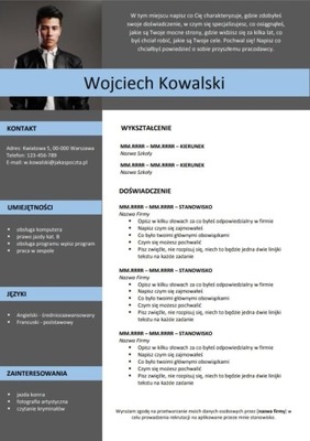 Edytowalny Szablon CV w MS Word 6/22/CV