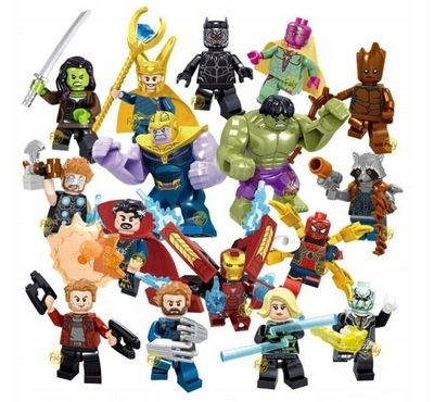 16 sztuk Marvel Super Heroes Fit Avengers