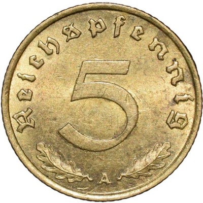 5 Reichspfennig 1939 A