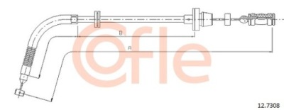 Трос газа seicento 1.1 mpi фото №1