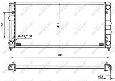 AUŠINTUVAS VARIKLIO NRF NRF 509506 