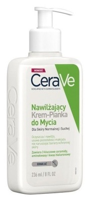 CERAVE Nawilżający Krem-Pianka do mycia skóra sucha