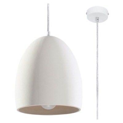 Lampa wisząca biała ceramiczna wyspa 1P SOLLUX FLAWIUSZ PROMO_6