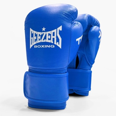 Rękawice bokserskie GEEZERS TRG skóra (blue) [Waga 12 oz]