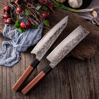 Forging Steel Chef Knife Kitchen Sushi Knives Sharp Japanese Nakiri Knife C