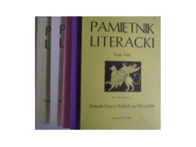 Pamiętnik Literacki zestaw 5 sztuk z lat 1984-1988