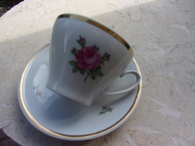 Filiżanka złocenia róże Triptis