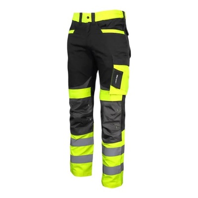 PANTALONES DE ADVERTENCIA CZARNO-ZOLTE, 2XL LAHTI PRO (L4051105)  