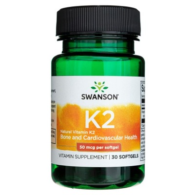 SWANSON WITAMINA K2 k-2 MK-7 naturalna 50mcg